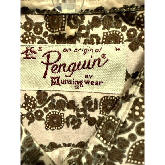 Penguin by Munsingwear Mens Western Style Print Cotton LS Buttoned Shirt Rodeo M - Picture 3 of 5